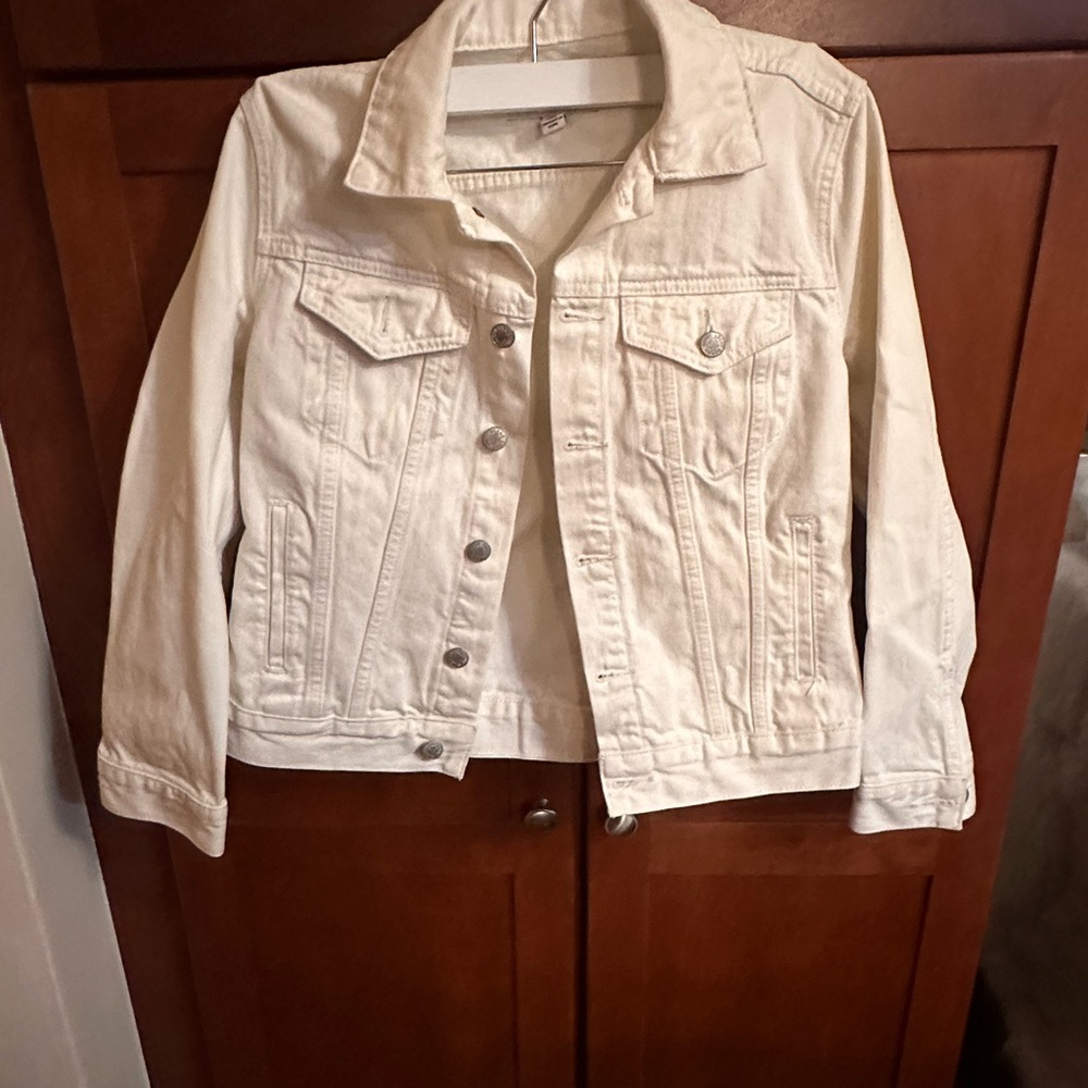 Lucky Brand White Denim Jacket